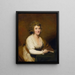 Portret Lady Nasmyth w białej sukni i brązowym szalu, siedząca przy stole trzymając książkę - Sir Henry Raeburn — oprawiony obraz na ścianie
