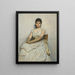 Mademoiselle Katherine Grant La Dame en blanc - Sir Hubert von Herkomer — oprawiony obraz na ścianie