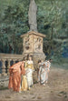 Cache-cache dans un parc de château anglais - Sir Hubert von Herkomer — widok dzieła