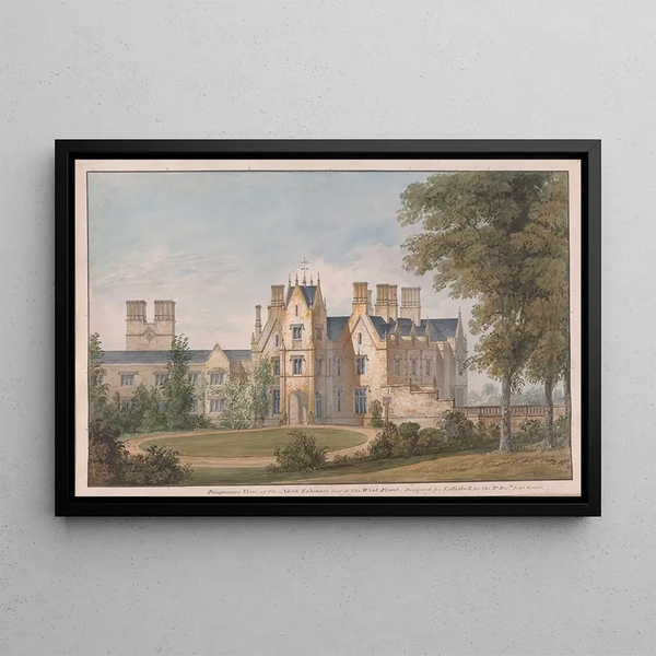 Sir Jeffry Wyatville - Lilleshall Shropshire View of the North Entrance and of the West Front.webp
