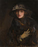 Kobieta w brązowym - Sir John Lavery — widok dzieła