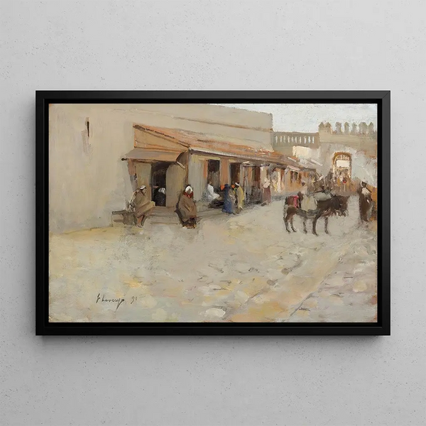 El Asha - Sir John Lavery — oprawiony obraz na ścianie