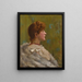 Dziewczyna w futrzanej chustce - Sir John Lavery — oprawiony obraz na ścianie