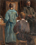 Wewnętrzny obraz pracowni artysty - Sir John Lavery — widok dzieła