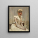 Portret młodej kobiety - Sir John Lavery — oprawiony obraz na ścianie