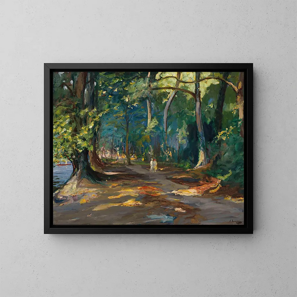 Le chemin près de la rivière Maidenhead - Sir John Lavery — oprawiony obraz na ścianie