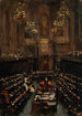 La ratyfikacja irlandzkiego traktatu w Izbie Lordów angielskiej 1921 - Sir John Lavery — oprawiony obraz na ścianie