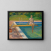 La vicomtesse de Castlerosse à Palm Springs - Sir John Lavery — oprawiony obraz na ścianie