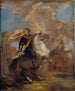 Oficer na koniu - Sir Joshua Reynolds — widok dzieła