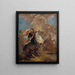 Oficer na koniu - Sir Joshua Reynolds — oprawiony obraz na ścianie