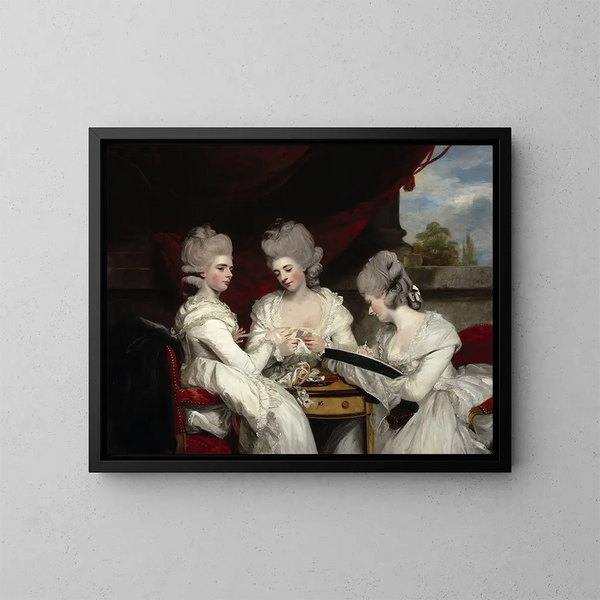 Les dames Waldegrave - Sir Joshua Reynolds — oprawiony obraz na ścianie