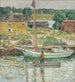 Sloop à huîtres Cos Cob - Childe Hassam — widok dzieła