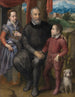 Portret zbiorowy z artystami Ojcami Amilcare Anguissola i jego braćmi i siostrami Minervą i Astrubale - Sofonisba Anguissola — widok dzieła