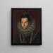 Portret Catalina Micaela, księżnej małżonki Sabaudii - Sofonisba Anguissola — oprawiony obraz na ścianie