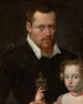 Portret mężczyzny z córką - Sofonisba Anguissola — widok dzieła