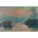 Reprodukcja obrazu Zachód słońca nad Sekwaną w Lavacourt, efekt zimowy - Claude Monet