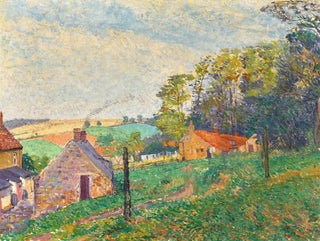 Spencer Frederick Gore - Landscape With Cottages.webp