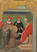 Święty Franciszek przed papieżem zatwierdzający regułę franciszkańską - Spinello Aretino — widok dzieła