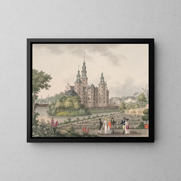Château de Rosenborg - Søren L. Lange — oprawiony obraz na ścianie