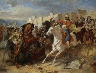 Stanisaw Chlebowski - Episode from AustroTurkish wars sketch.webp