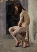 Nu męski - Stanisław Dębicki — widok dzieła