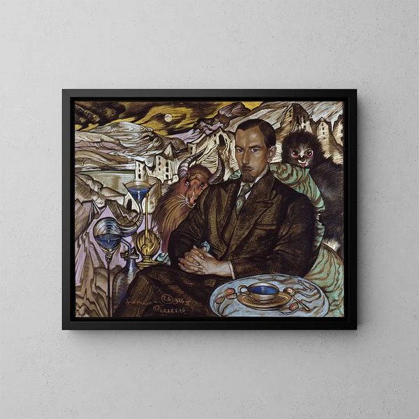 Portret Wodzimierza Nawrockiego - Stanisław Ignacy Witkiewicz — oprawiony obraz na ścianie
