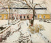 Manoir à Modlnica en hiver - Stanisław Kamocki — widok dzieła