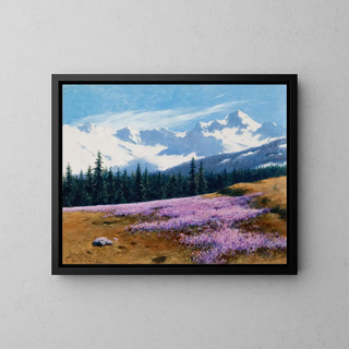 Stanisaw Witkiewicz - Crocuses with Snowy Mountains Behind.webp