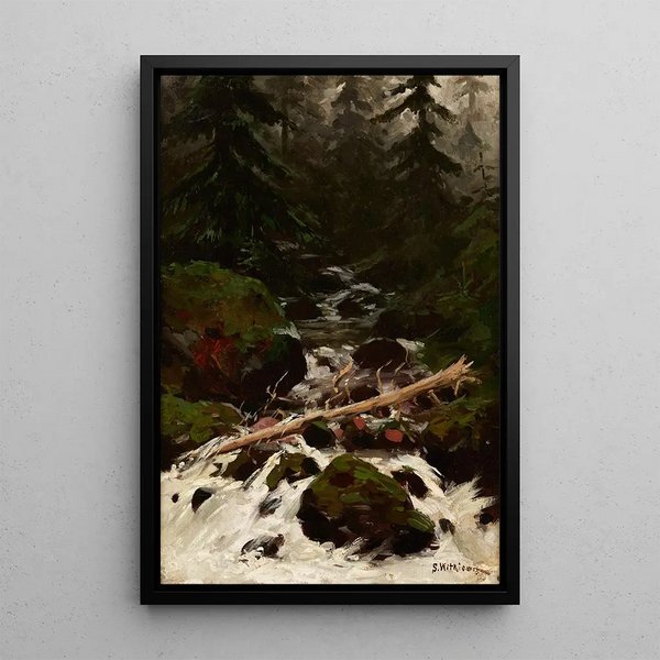 Stanisaw Witkiewicz - Stream in the Forest.webp