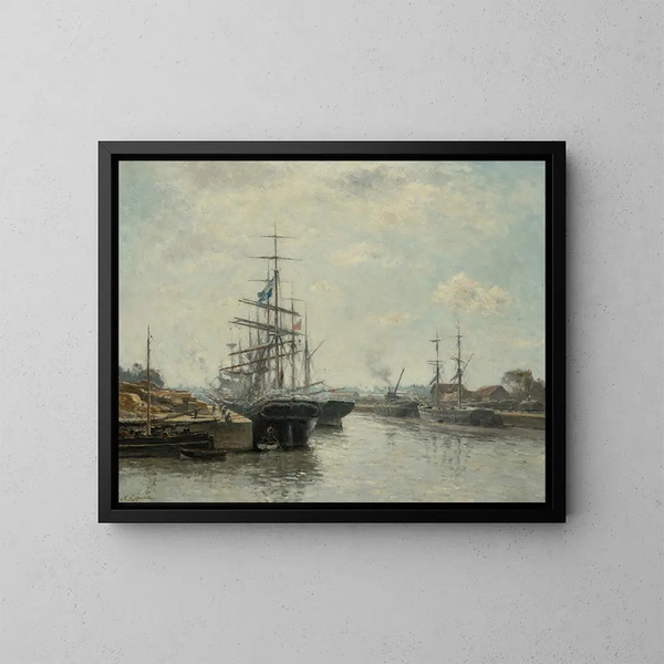 Le Bassin de Saint-Pierre à Caen - Stanislas Lépine — oprawiony obraz na ścianie