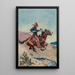Kawaleria Pony Express - Stanley Llewellyn Wood — oprawiony obraz na ścianie