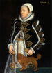 Portret kobiety prawdopodobnie Catherine Carey Lady Knollys - Steven van der Meulen — widok dzieła