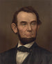 portret w półpostaci Abrahama Lincolna z brodą - Strobridge Co Lith — widok dzieła