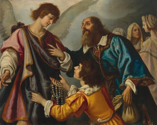 Studio oOf Giovanni Biliverti - The angel Raphael refusing the gifts offered by Tobias.webp