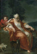 Kobieta odpoczywająca z młodym chłopcem łaskoczącym ją za ucho - Atelier Giuseppe Maria Crespi — widok dzieła