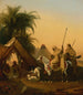 Kawalerzy i arabskich wodzów słuchających muzyka - Atelier d'Émile Jean-Horace Vernet — widok dzieła