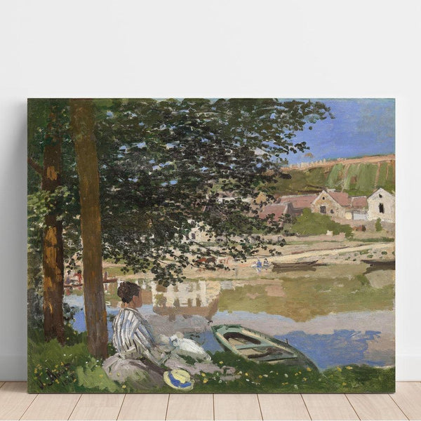 Reprodukcja obrazu na brzegu Sekwany, Bennecourt - Claude Monet