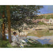 Reprodukcja obrazu na brzegu Sekwany, Bennecourt - Claude Monet