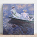 Reprodukcja obrazu na łódce - Claude Monet