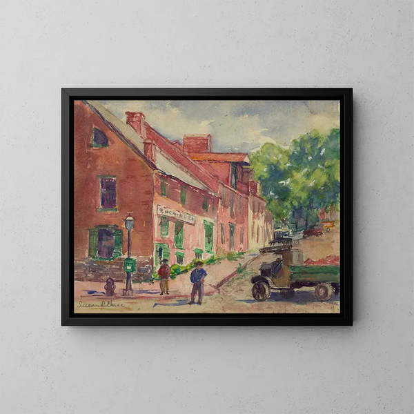 Vieux Georgetown DC - Susan Brown Chase — oprawiony obraz na ścianie