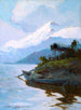 Iliamna z drugiej strony Cook Inlet - Sydney Mortimer Laurence — widok dzieła