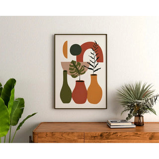Symphonie en Ocre et Olive - Affiche Bohème