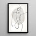 Poster Czarnobiały design – kobieca esencja | Minimalistyczny, elegancki abstrakcyjny poster