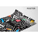 Plakat Pop Art – Chats Stylized | Plakat Kolorowy Miejski w Stylu Keith Haring