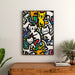 Plakat Pop Art – Danse des Félins | Plakat Kolorowy Stylizowanych Kotów