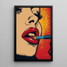Obraz Pop Art – Czerwone Usta | Plakat Glamour Kolorowy Styl Lichtenstein