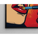 Obraz Pop Art – Czerwone Usta | Plakat Glamour Kolorowy Styl Lichtenstein