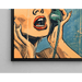 Plakat Pop Art – Niespodzianka przez Telefon | Plakat Vintage Retro Styl BD
