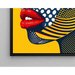 Plakat Pop Art – Twarz Pop | Plakat Graficzny Kolorowy Styl Lichtenstein