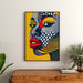 Plakat Pop Art – Twarz Pop | Plakat Graficzny Kolorowy Styl Lichtenstein